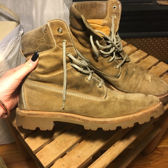 gucci construction boots